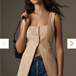 By Anthropologie
Longline Cut-Away
Vest